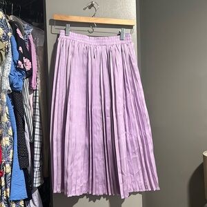 endless rose pleated midi skirt